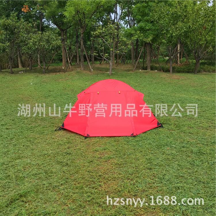 防暴雨水露营双层超轻帐篷户外装备遮阳铝杆透气帐篷铝合金登山