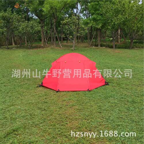 防暴雨水露营双层超轻帐篷户外装备遮阳铝杆透气帐篷铝合金登山