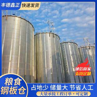 200吨镀锌立筒仓货源厂家粮站用储存成本低