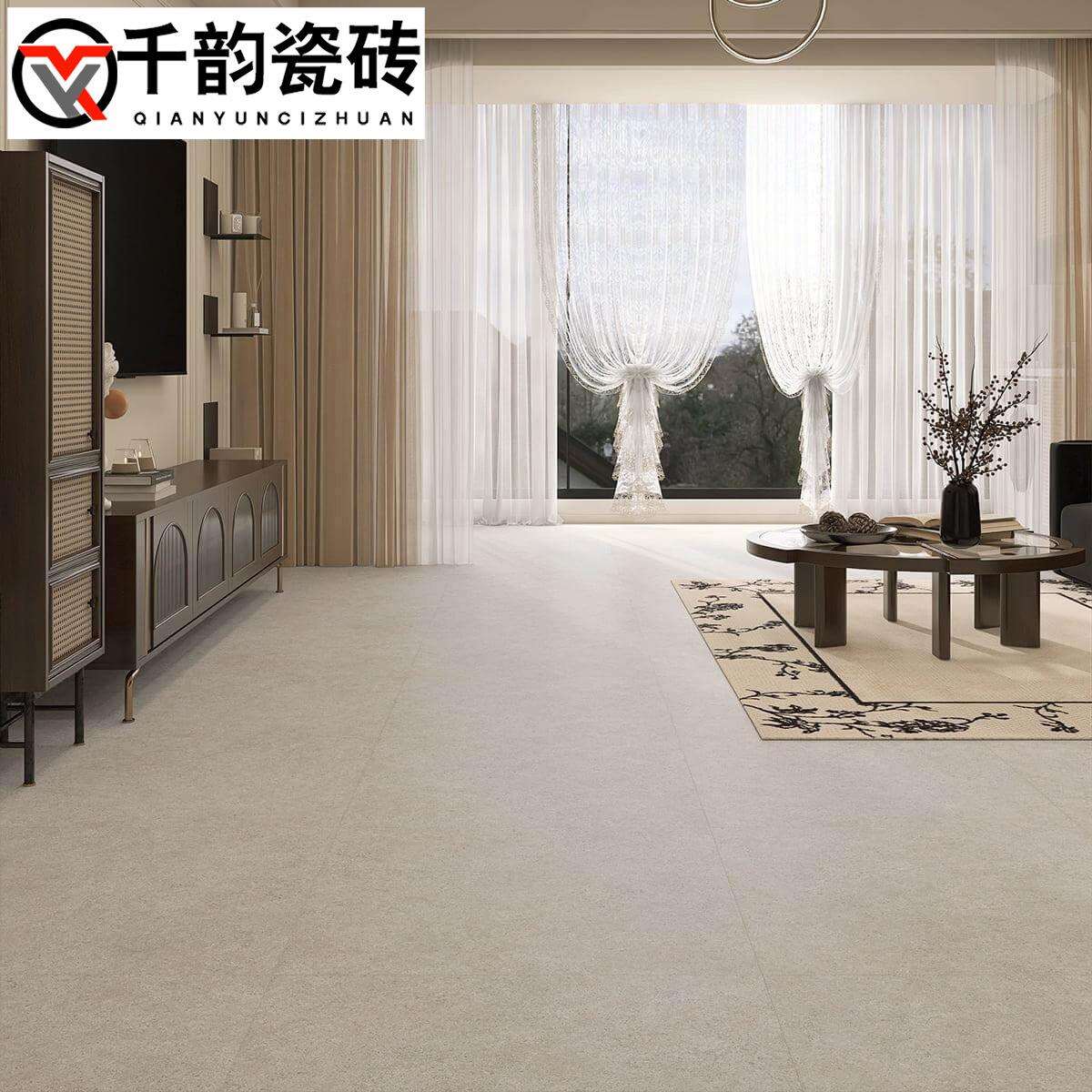 微哑质感800x800复古莱姆石瓷砖古堡地砖极简风客餐厅卧室地板砖