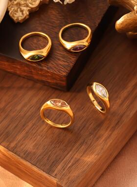 Cold Wind Ring Jewelry Women's Stainless Steel