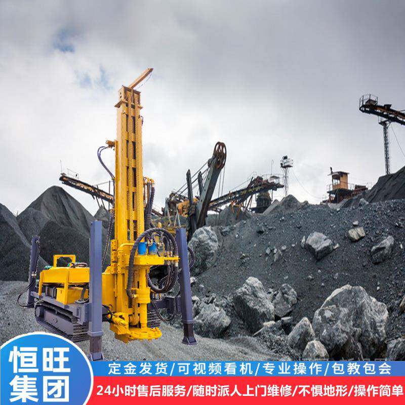 矿山岩粉取样钻机履带式气举反循环取样钻机双管钻具取芯