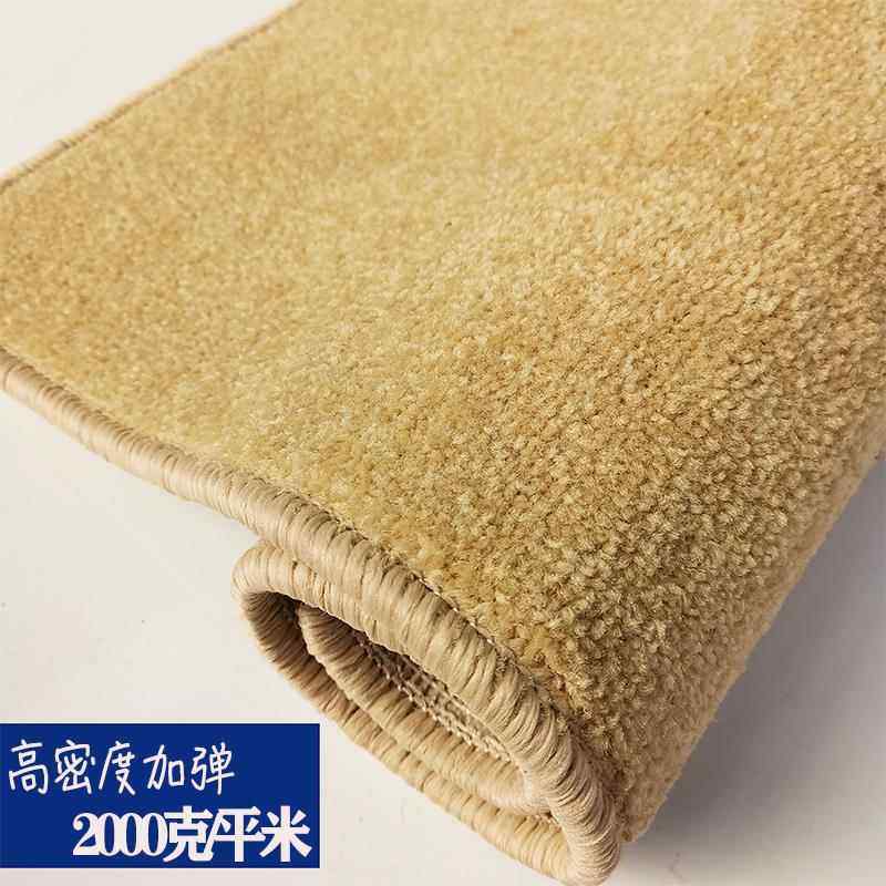 弯头纱圈绒黑黄红色轻奢满铺聚酯纤维纤维粗厚地毯客厅茶几超大可