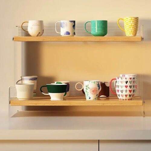 Cup Storage Rack Desktop Water Cup Teacup Table Tray Light l