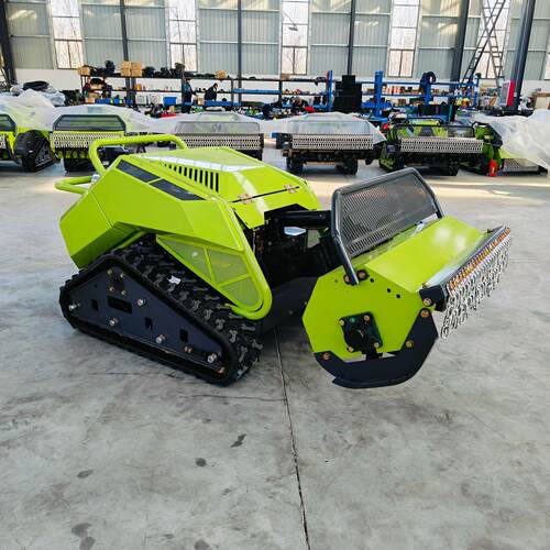 源头工厂立刀式遥控割草机 果园旋耕除草机 HT800履带智能碎草机