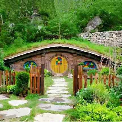 童比话小f0616-2镇木制品霍小屋儿童乐园景区团建特亲子游玩打网