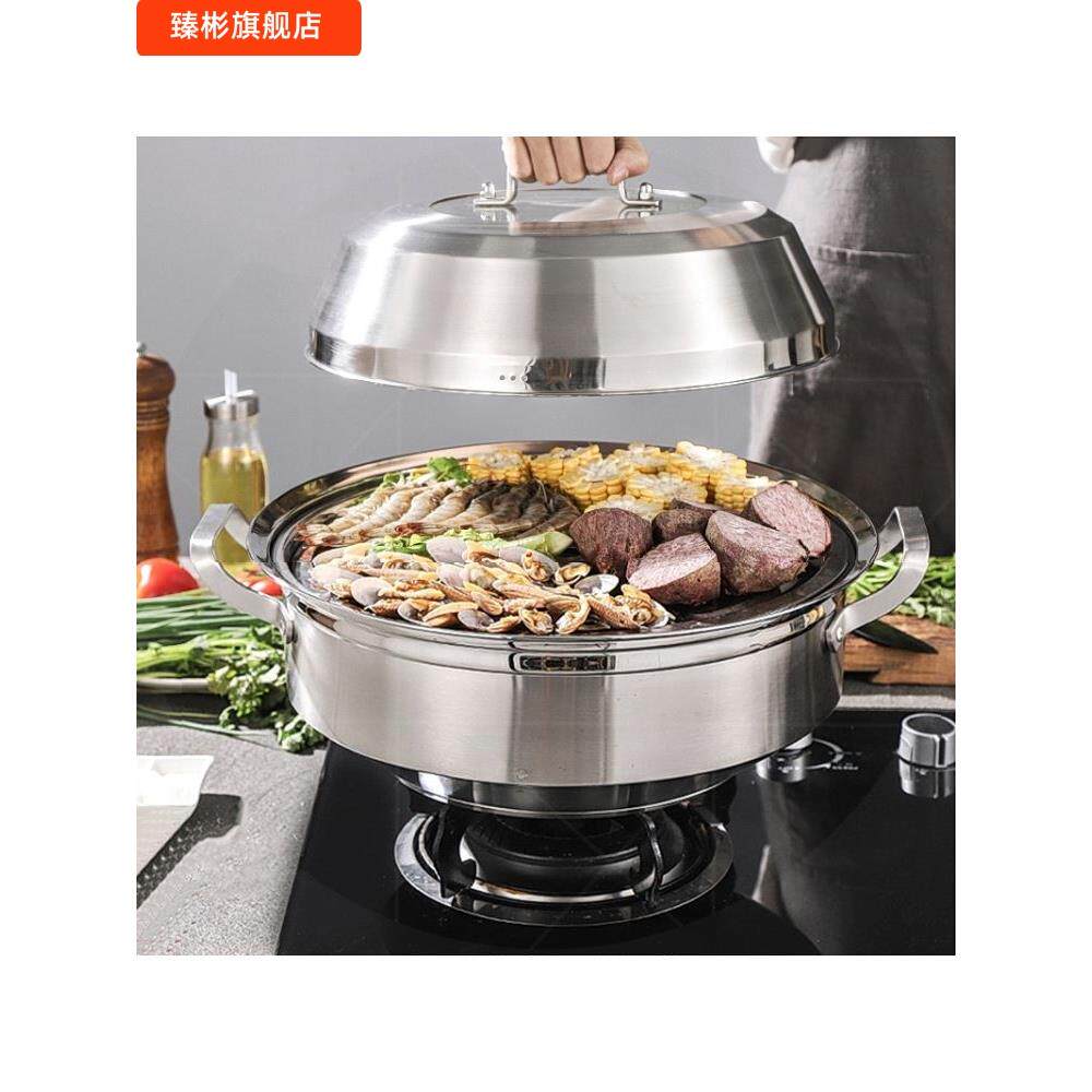 海鲜蒸汽锅桑拿锅蒸汽火锅蒸海鲜锅家用蒸气锅多功能不锈钢蒸锅