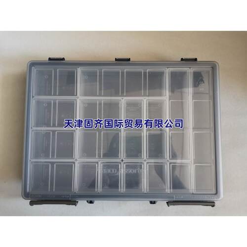 Raaco 15格透明塑料盒零件收纳盒 136211, 57mm x 338mm x 261mm