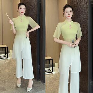 2025新款中式改良旗袍泰式spa足疗工服美容师工作服女高端美容院