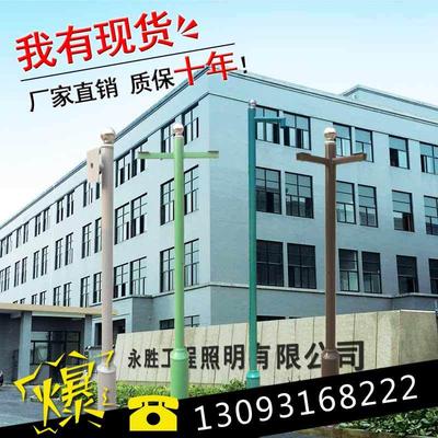 小区监控立杆3/3.5/4/4.5/5/6/室外不锈钢杆子八角杆道路交通杆件