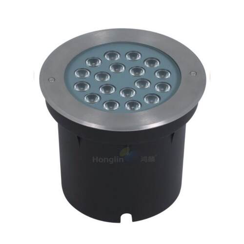不可调节角度LED18W圆形不锈钢地埋灯户外嵌入式单色庭院花园广场