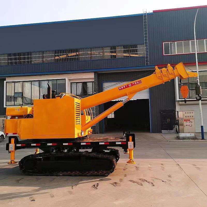 带自走式机锰钢吊臂履带式直臂吊建筑678履用农用伸缩臂大履带吊