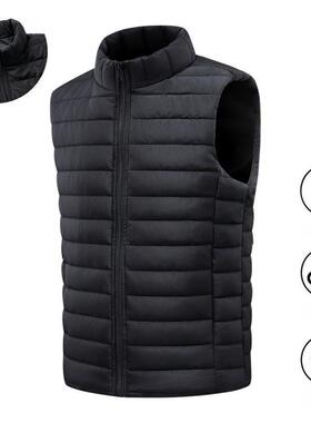 H 23697 Men's outdoor warm quilted vest 士户外保暖绗缝马甲