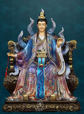 纯黄铜九尾狐像男九公子九尾娘娘九尾狐娘娘神像白狐红狐黑狐青丘