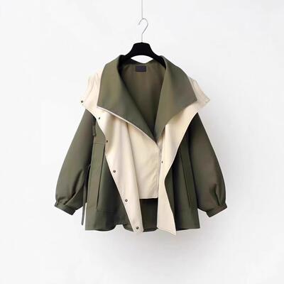 Counter waist length windbreaker, high-end women's