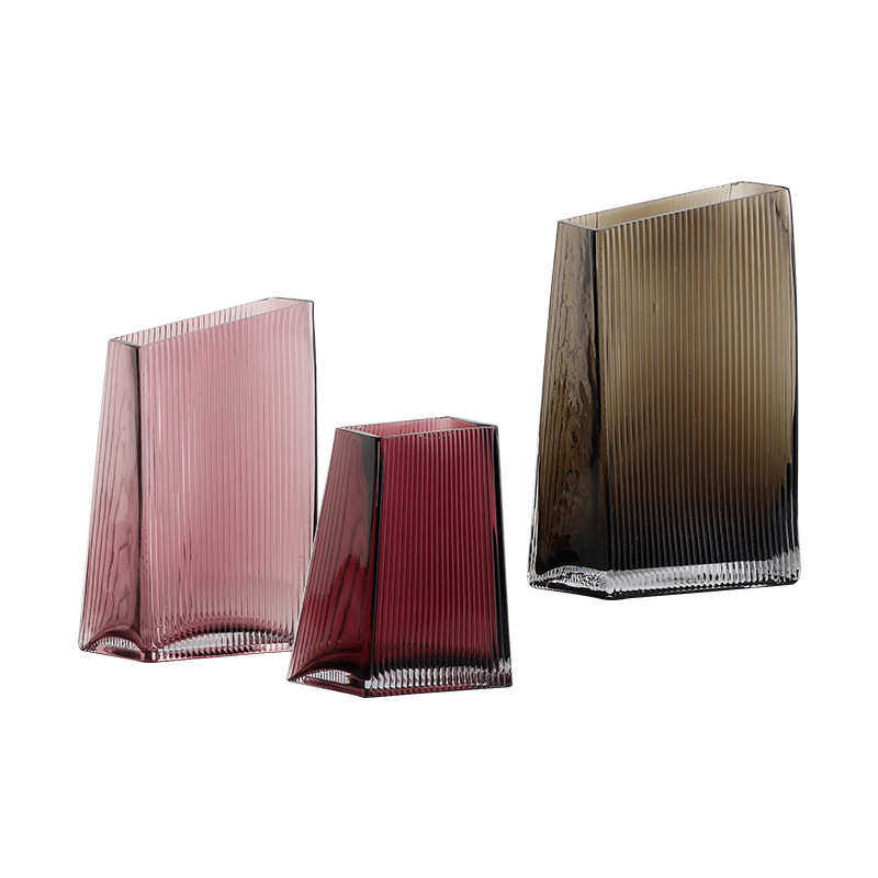 创意玻璃博冷样板房摆件玄关花装饰品器花瓶水粉家居透明桌面西,家居饰品,花瓶,淘宝优惠券,粉丝福利购,淘宝优惠卷