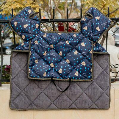 冬季加绒挡风被防水四季双面电车春秋薄款电瓶车电动摩托车防风罩