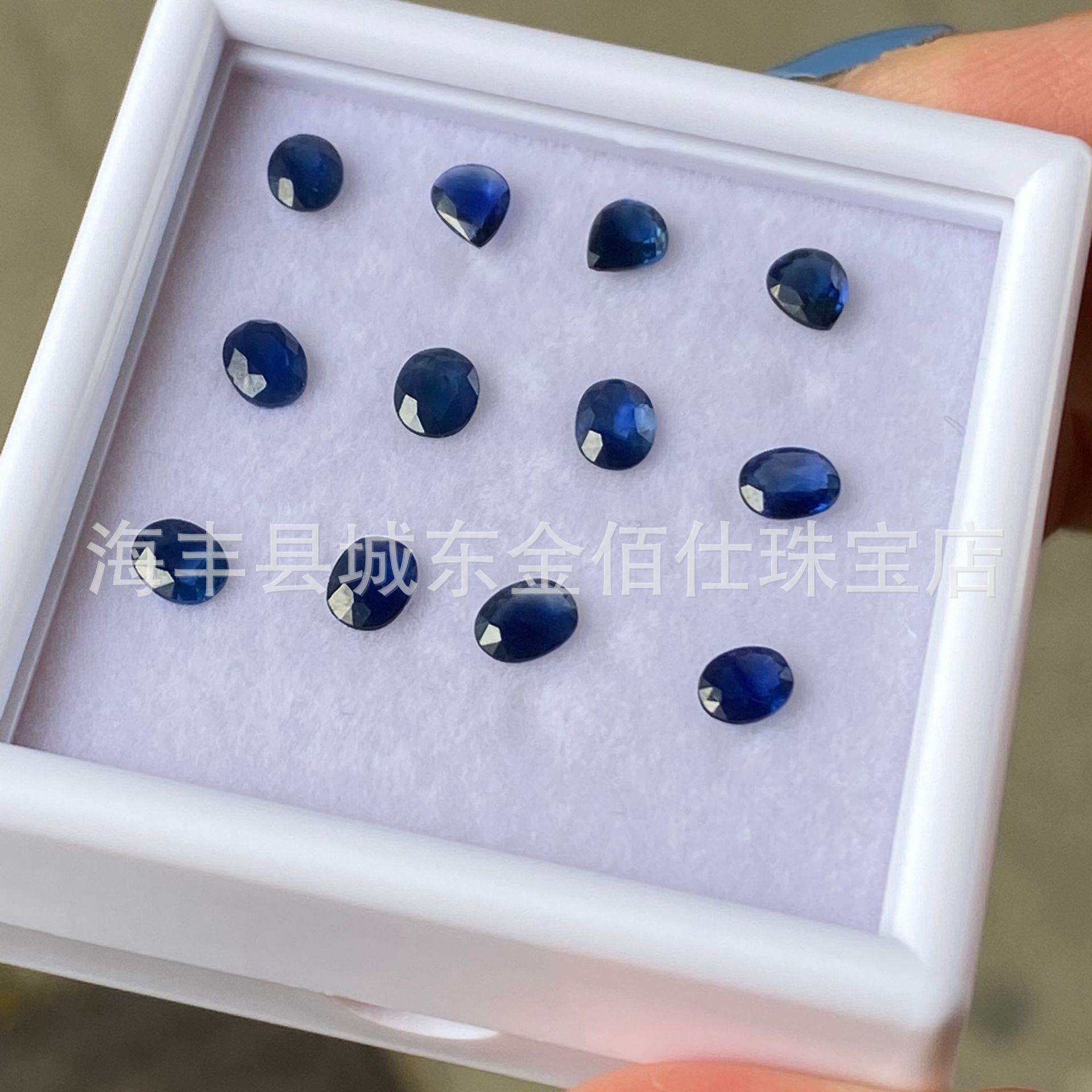 天然蓝宝石裸石克拉级别蓝宝石蛋面蓝宝石戒面蓝宝石镶嵌裸石