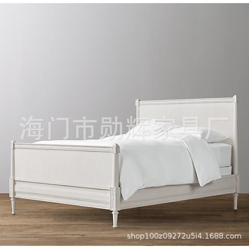 美ts-97956式实木床儿童法床1式轻奢.51.2主米公床单人床