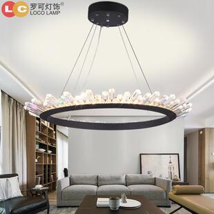 北欧现代创意吊灯客厅餐厅冰山灯轻奢水晶灯Crystal Chandeliers.