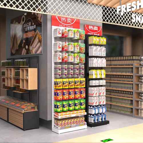 超市货架便利店靠墙袜子小型置物架唇膏挂架小卖部零食挂钩展示架