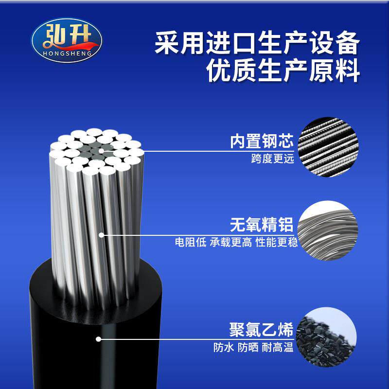 铝线电线铝芯低压电缆16 25 35 50 70 120 300平方单股户外架空线
