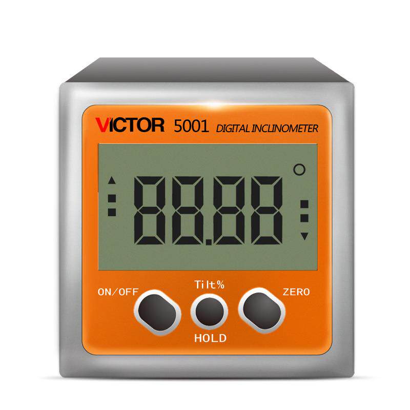 胜利仪器(VICTOR)VC5001系列数显倾角仪高精度电子角度尺倾角盒