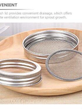 5pcs Stainless Steel Germination Screen Sprouting Lids Wide