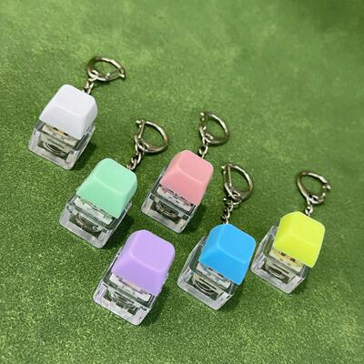 LED Keyboard Key Chain Toy Sss Relief DIY Button Finger Keyb