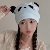 产后棉月子帽坐月子产妇帽子大头秋冬保暖孕妇帽超柔防风帽可爱