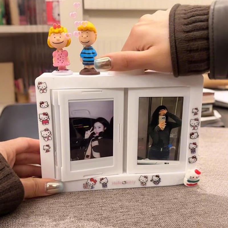拍立得旋转相框相片相簿diy3d打印创意高颜值手工双面桌面摆件