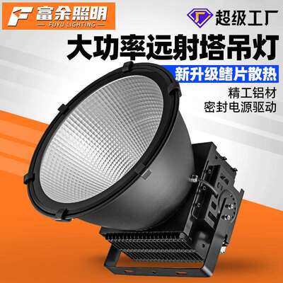 大功率工程建筑工地塔吊灯户外防水800w1000w1500w渔船码头投光灯
