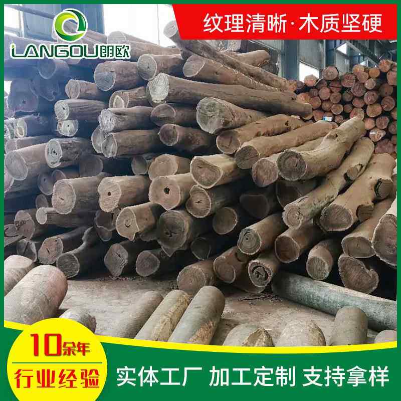 张家港绿檀原木 阿根廷绿檀方料工艺品雕刻绿檀木料梳子用材