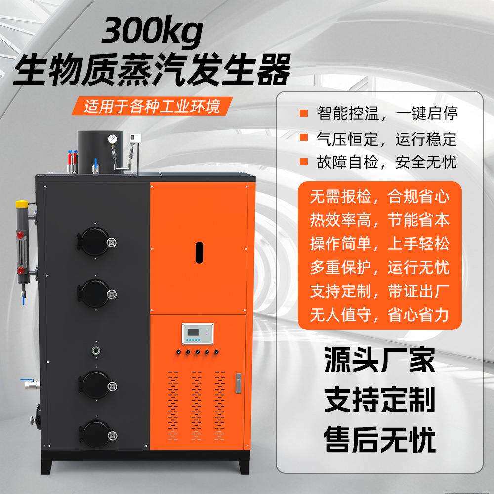 生物质蒸汽发生器300kg食品服装厂采暖除尘消毒立式锅炉设备