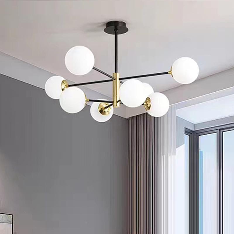 包邮北欧客厅吊灯后现代创意卧室餐厅灯简约家用分子魔豆吊灯具