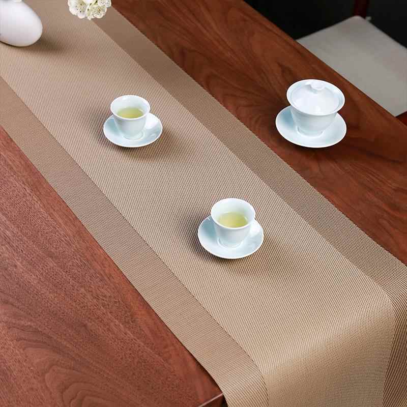 新中水式桌旗禅柜意防茶垫茶席茶几视茶台垫旗BPL04243美式轻奢长