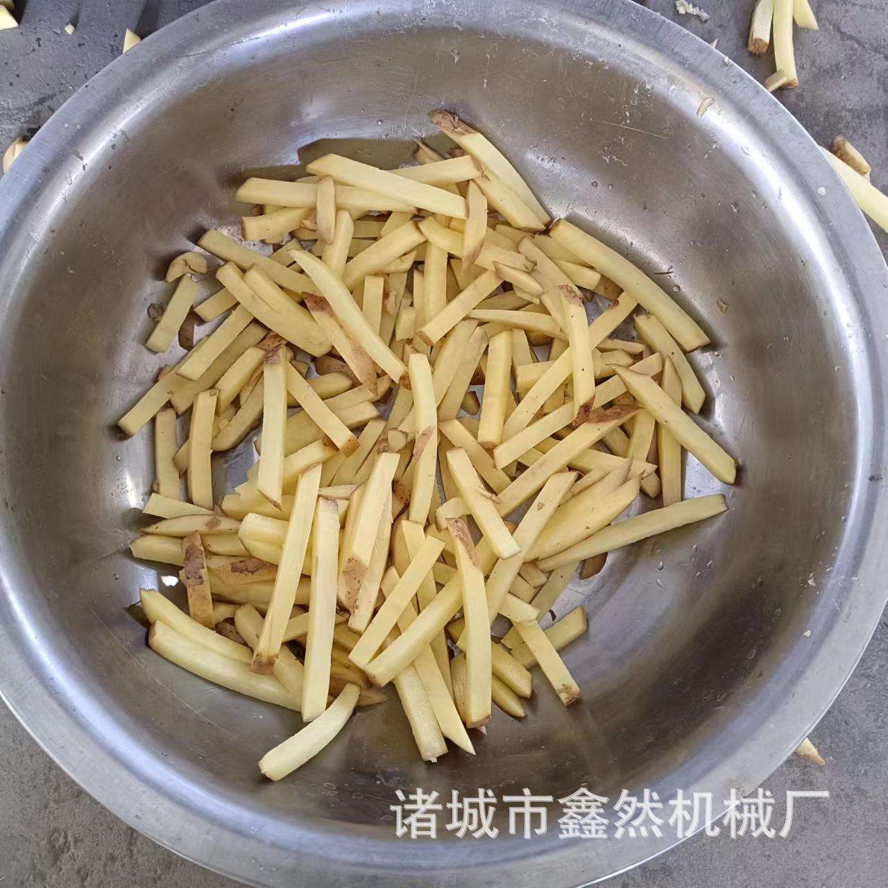 鑫然机械全自动马铃薯去皮切条切片机机械土豆清洗切条一体机