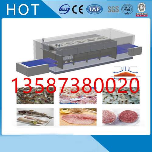 生煎包板带式隧道速冻机菌类鲍鱼螃蟹葱油饼鱼糜豆制品体速冻机