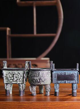 摆件青铜器仿古工艺礼品龙鼎司母戊鼎四足鼎香炉三足鼎道具烟灰缸