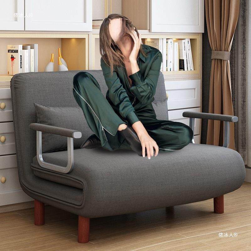 折叠沙发床两用客厅多功能午休懒人沙发省空间单人网红布艺沙发床