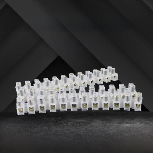 促销包邮50条接线端子排12位10A镀铜锌合金电线连接器并线X3阻燃