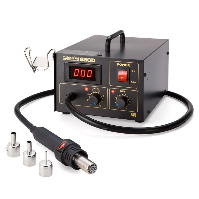 兆信厂85热风拆焊台数显可调恒温维修B850家G0A气式泵直风