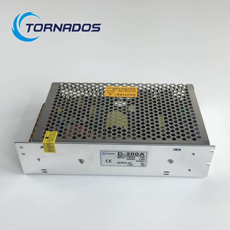 200W5V12V双路输出开关电源5V4A+12V15A双组直流控制柜电源D-200A