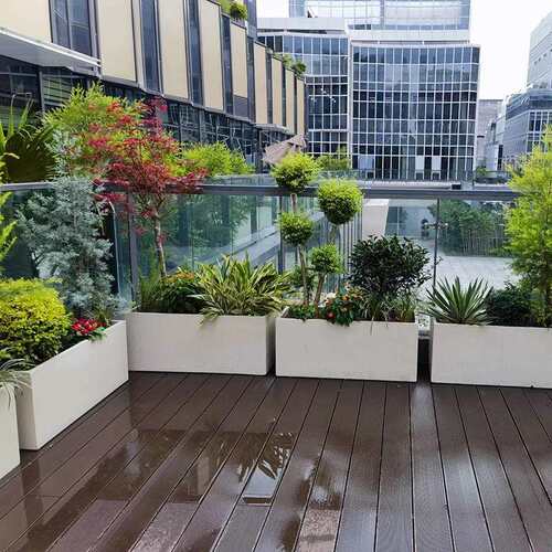 花箱阳台户外铁艺花池商业街隔断卡座花槽组合庭院成品花箱