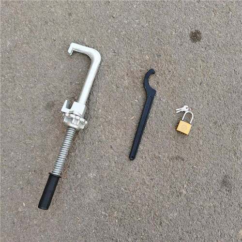 P50密贴道岔钩锁器锻钢P60尖轨铁路钩锁器斥离钩锁器带扳手带锁