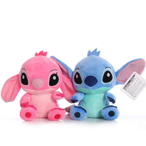 Cartoon Blue Pink Stitch Plush Dolls Anime Toys Lilo and Sti