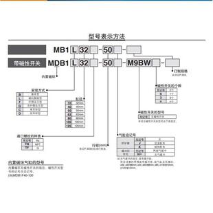 75Z MDB1B32 SMC标准单杆双作用气缸MB1B 100