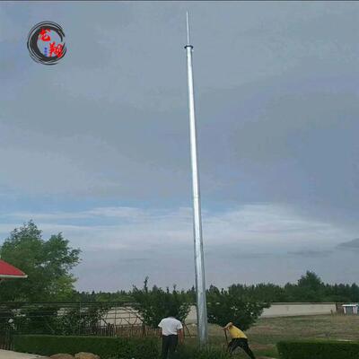 钢结构铁塔厂家GH防雷塔独立避雷针塔环形钢管热镀锌避雷塔