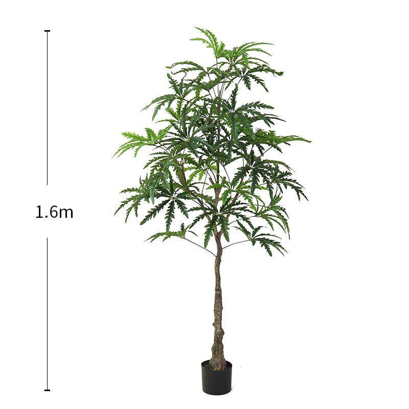 孔雀新款孔雀仿真盆景假植服装盆植木木北欧装饰仿真栽树店铺物绿