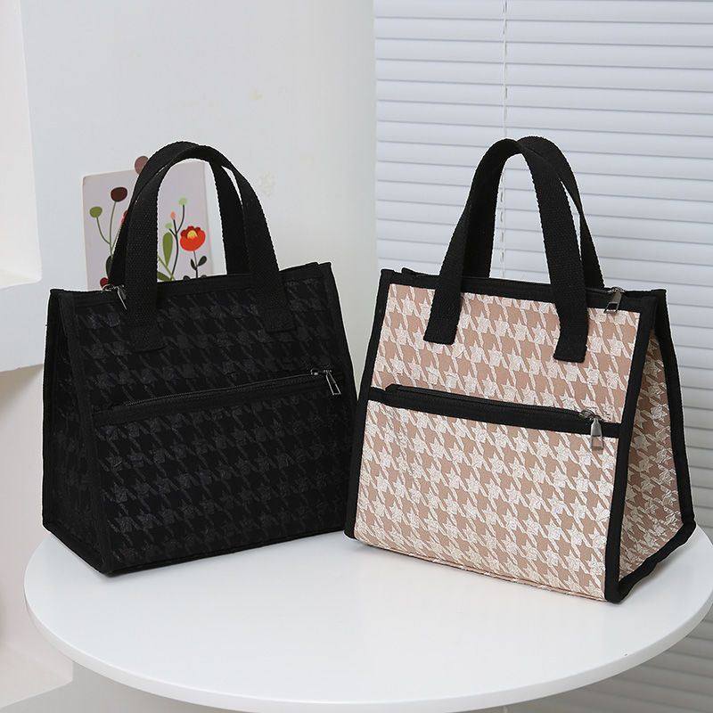 餐盒手提袋新款时尚加厚风手提饭盒袋便当包手拎午餐带饭餐包,收纳整理,饭盒袋,淘宝优惠券,粉丝福利购,淘宝优惠卷